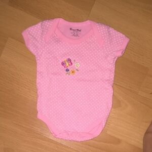 Sweet & Soft | Pink Floral Baby Bodysuit